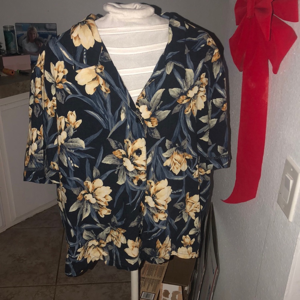Floral Button Down Blouse